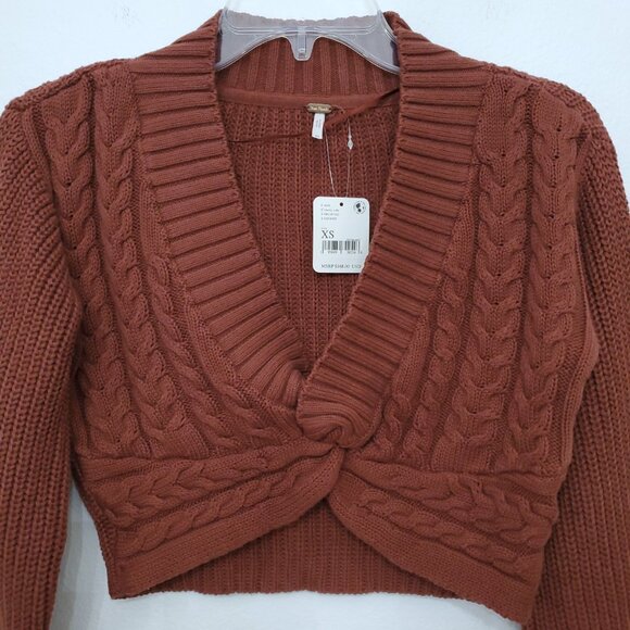 Free People Emilie Sweater Set in Cherry Cola Size XS - NWT - Picture 4 of 13